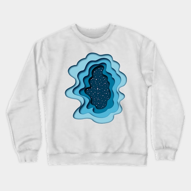 Peer Into The Celestial World Crewneck Sweatshirt by leBoosh-Designs